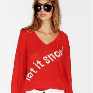 Fun Oversized Bright Red Sweater